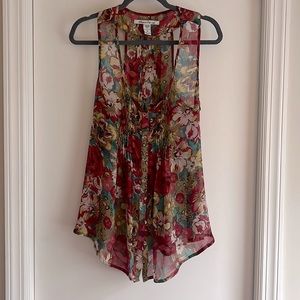 Floral tank blouse